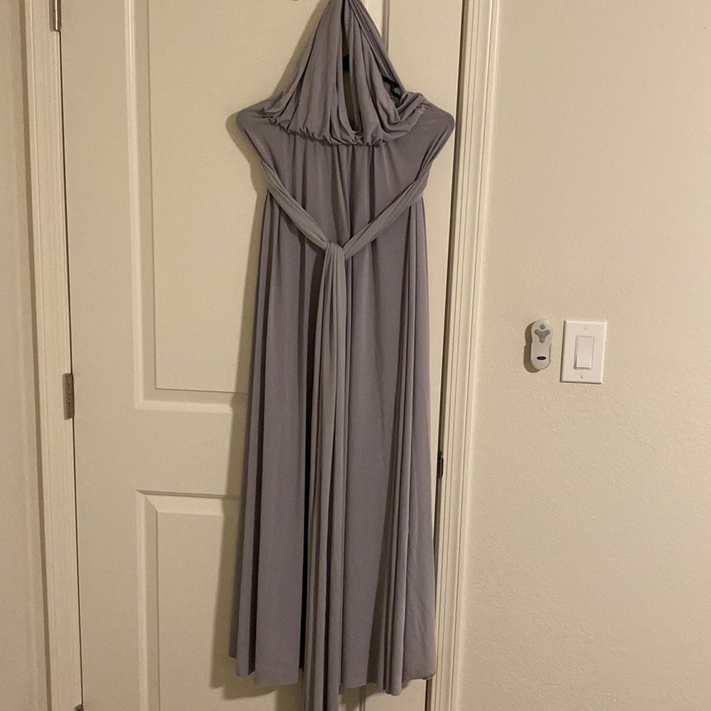 Wrap bridesmaid dress
